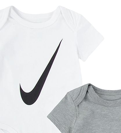 Nike Samfellur k/æ - Swoosh - 3 Pakki - Hvítt/grátt/Svart
