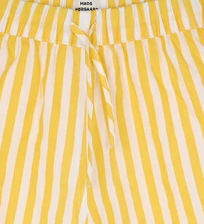 Mads Nørgaard Shorts - Sacky - White Alyssum/Lemon Zest
