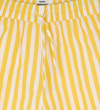 Mads Nrgaard Shorts - Sacky - White Alyssum/Lemon Zest