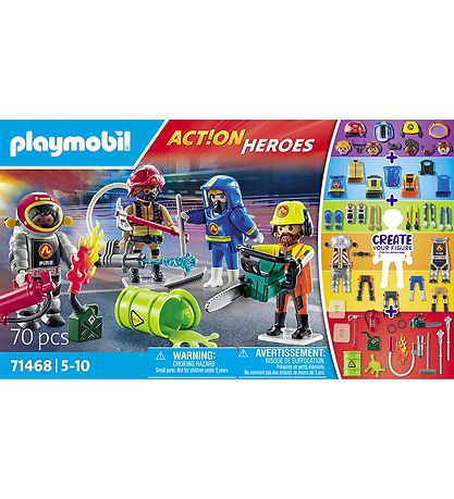 Playmobil Action Heroes - My Figures: Brandvæsen - 71468 - 70 Th
