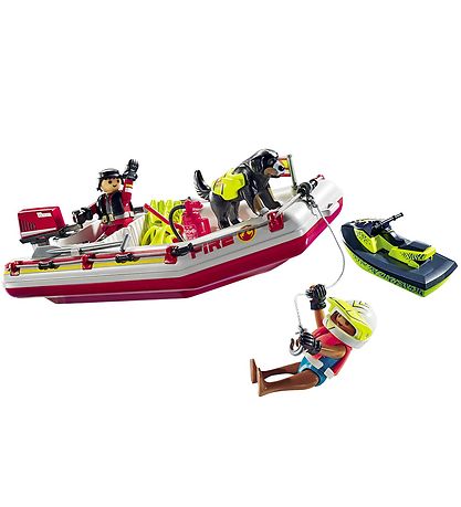 Playmobil Action Heroes - Fireboat with Jet Ski - 71464 - 52