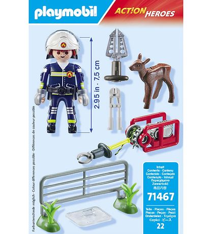 Playmobil Action Heroes - Firefighters Animal Rescue - 71467 - 2