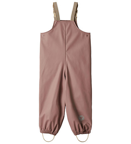 Wheat Rain Pants w. Suspenders - PU - Charlo - Dusty Lilac