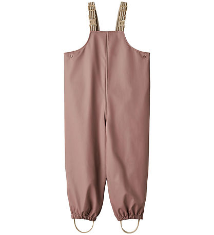 Wheat Rain Pants w. Suspenders - PU - Charlo - Dusty Lilac