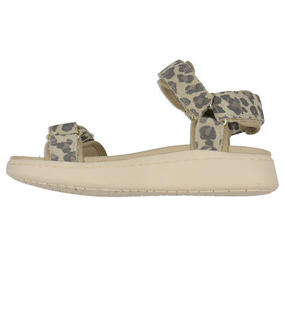 Woden Sandalar - Line Suede - Leopard