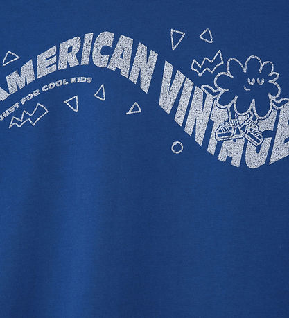 American Vintage T-shirt - Vintage Royal Blue