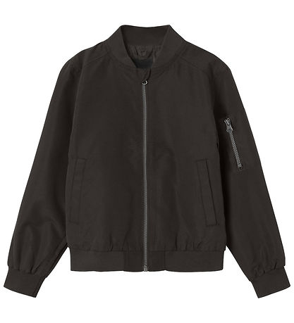 Name It Bomber Jacket - NknMonster - Black Detail