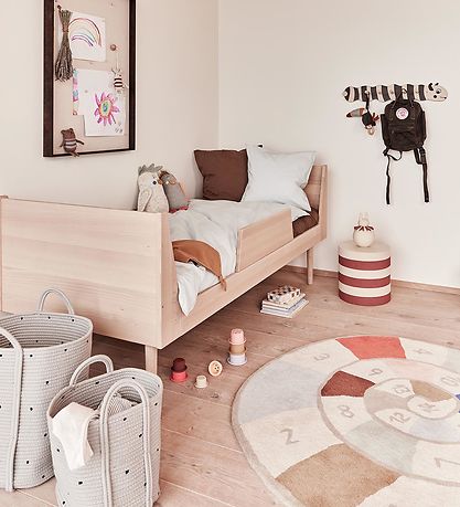 OYOY Aufbewahrungskörbe - 2er-Pack - Cotton Seil - Dot - Clay