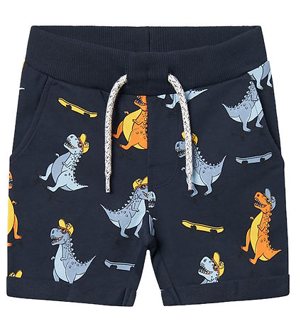 Shorts en Molleton Name It - Non - NmmVermo - Dark Sapphire/Dino