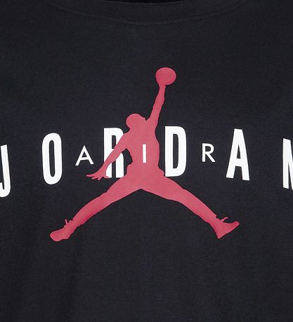 Jordan Sett - Stuttermabolur/Leggings - Sjálfbær - Svart