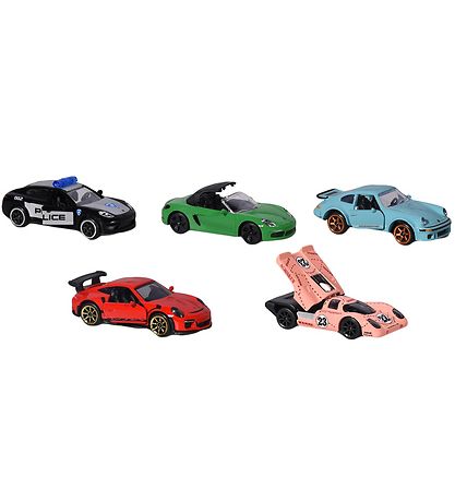 Majorette Bílar - 5 Partar - Porsche útgáfa