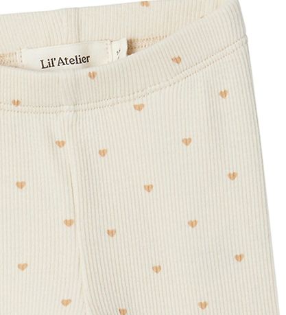 Lil´Atelier Leggings - Rib - NmfGago - Noos - TurtleDove Heart