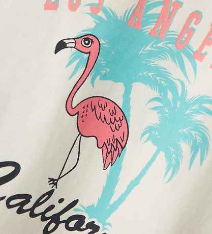 Name It Pyjama Set - Flamingo - Pool Blue