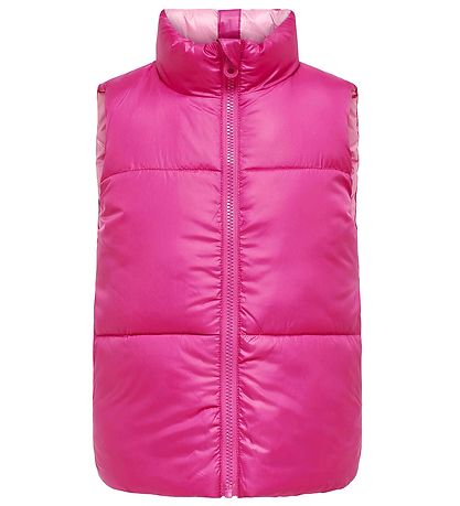Kids Only Padded Gilet - Reversible - CookNewRicky - Raspberry R