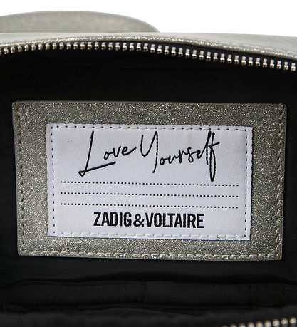 Zadig & Voltaire Axelväska/Magväska - Klea - Silverglitter m.