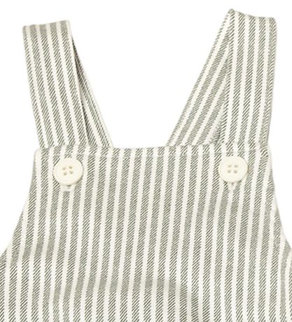 Joha Summer Romper - Dusty Green/White Striped