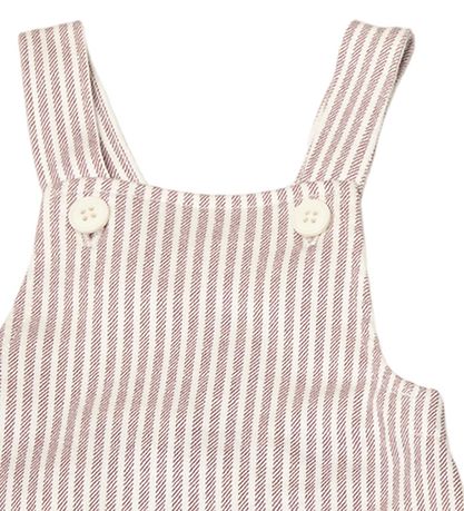 Joha Kleid - Pinafore - Mattes Lila/Weiß