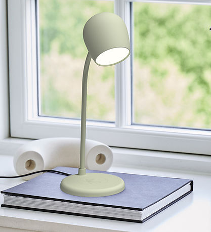 Kreafunk Lamp m. Oplader + luidspreker - Ellie - Dusty Olive