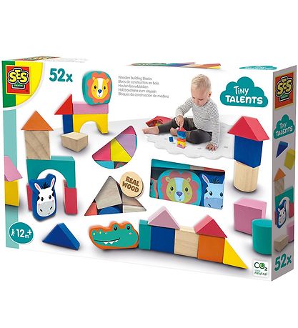 SES Creative Stacking Blocks And Animal Faces