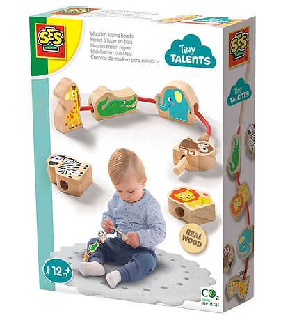 SES Creative Wooden animal on a string