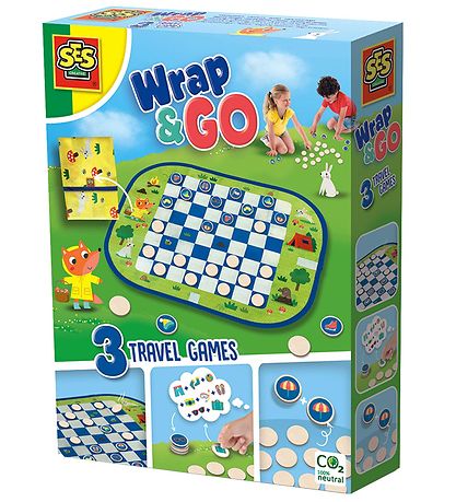 SES Creative Game - Checkers and memory games I Travel Bag