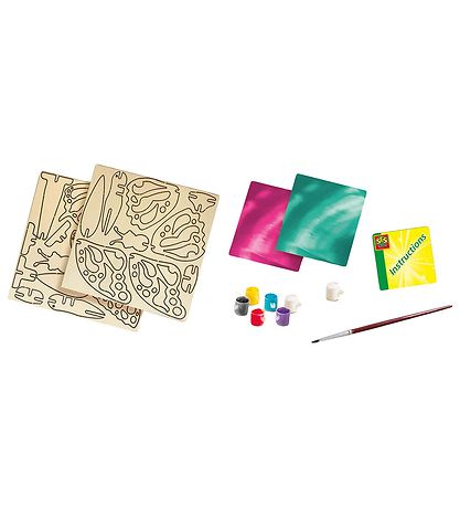 SES Creative Creation Set - Decorate Butterflies in wood