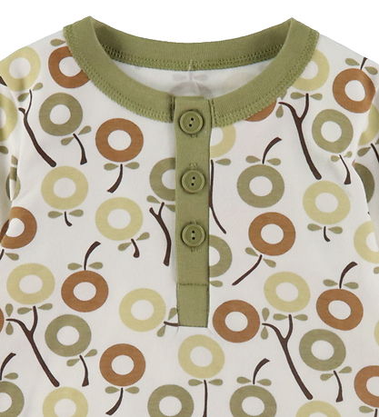 Katvig Pyjama Set - White w. Apples