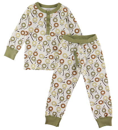 Katvig Pyjama Set - White w. Apples