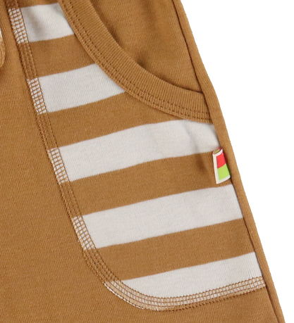 Katvig Shorts - Brun/Vit Randig