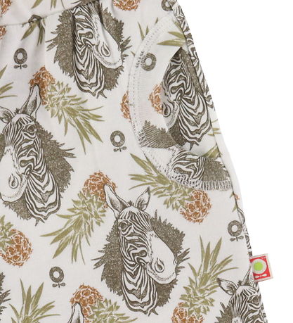 Katvig Shorts - White w. Tropical Pattern