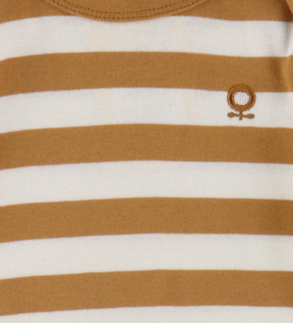 Katvig T-Shirt - Bruin/Wit Gestreept