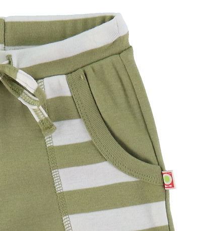 Katvig Shorts - Green/White Striped