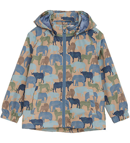 Minymo Lightweight Jacket - China Blue w. Print