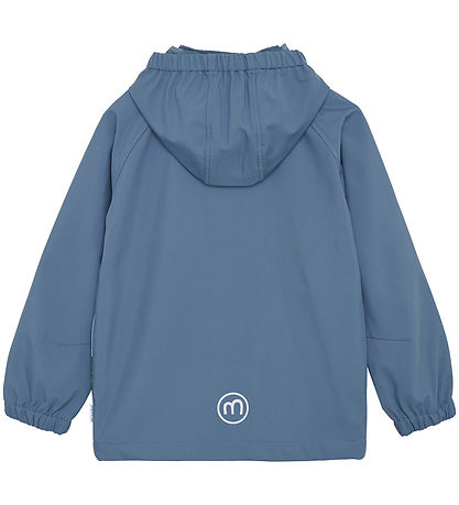Minymo Softshelljacka - China Blue m. Monsterbil