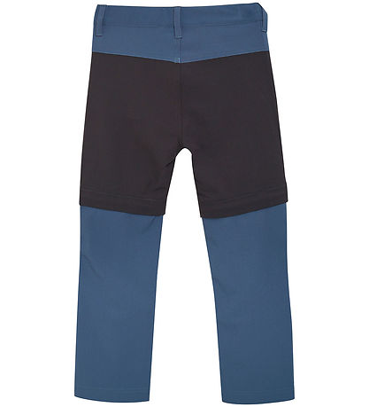 Color Kids Trousers - Stretch w. Zip Off - Vintage Indigo