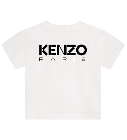 Kenzo T-shirt - Ivory/Red w. Flower