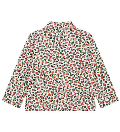 Kenzo Jeansjacke - Ivory/Pink m. Blumen