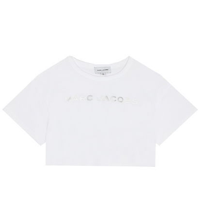 Little Marc Jacobs Stuttermabolur - Skera - Hvítt M. Silfur