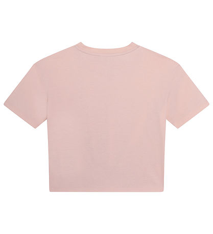 DKNY Stuttermabolur - Bleikt