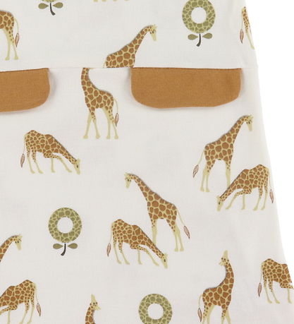 Katvig Kleid - Weiß m. Giraffe