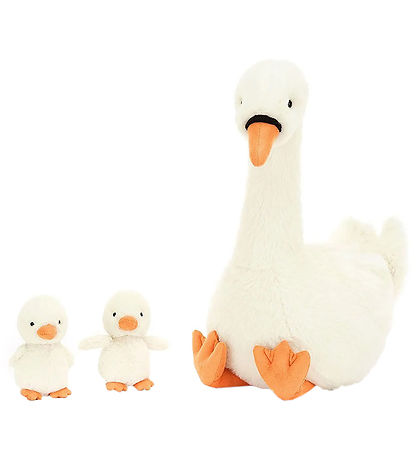 Jellycat Soft Toy - 39x18 cm - Featherful Swan