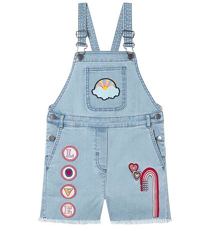 Stella McCartney Kids Overalls - Denim - Light Blue w. Patches
