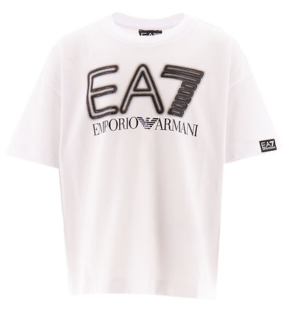 EA7 Stuttermabolur - Hvítur M. Svart