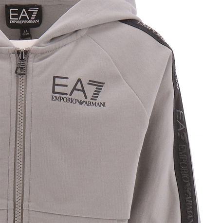 EA7 Cardigan - Grey/Black w. Logo band