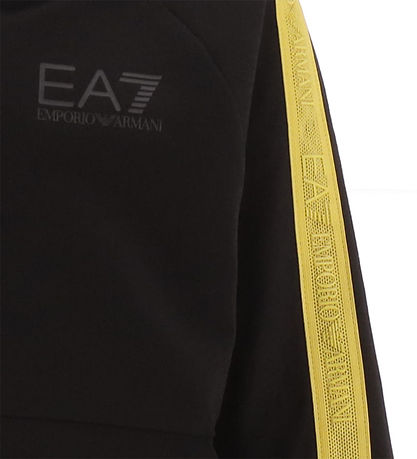 EA7 Cardigan - Zwart/Geel m. Logoband