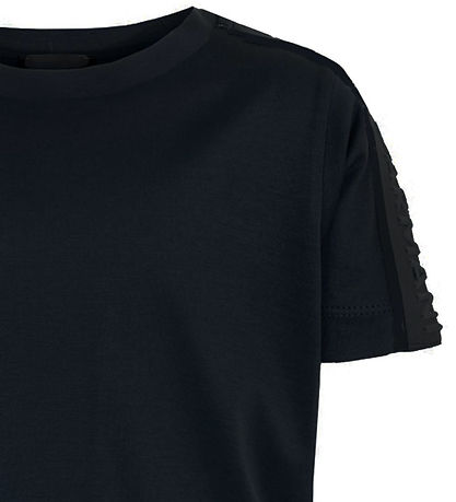 Emporio Armani Stuttermabolur - Dökkblátt M. Lógó röndótt