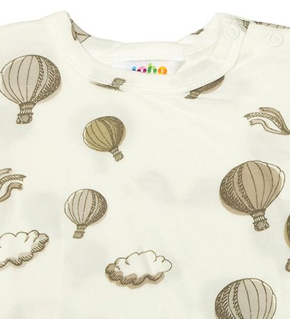 Joha Stuttermabolur - Bambus - Off White M. Loftbelgur