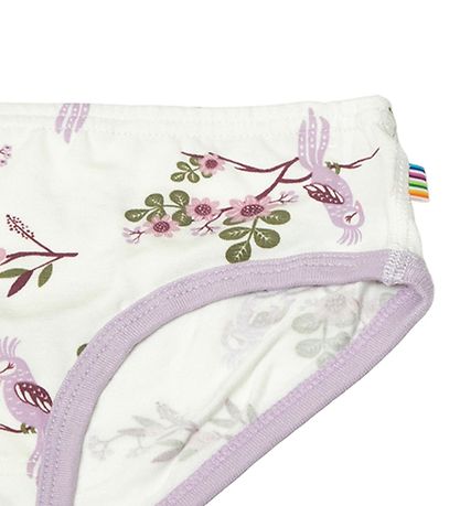 Joha Knickers - Bamboo - Off White/Purple w. Parrot