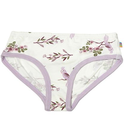 Joha Knickers - Bamboo - Off White/Purple w. Parrot