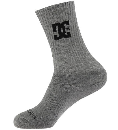 DC Socken - Crew 3er-Pack - Schwarz/Weiß/Grau